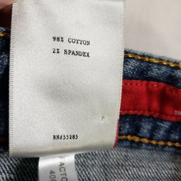 X2 Womens Jeans Size 6 Long Slim W10 Low Rise Boot Cut Dark Wash Stretch - Picture 11 of 11